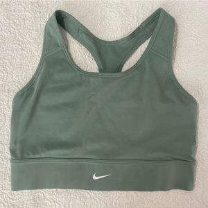 Nike Sage Green Dri-Fit Racerback Sports Bra Size XXL 2XL EUC